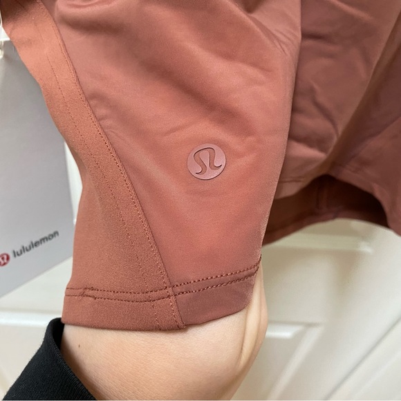 NWT Lululemon Nulu Mesh-Back Shelf-Bra Yoga Tank Top crop top orange brick - Picture 5 of 6